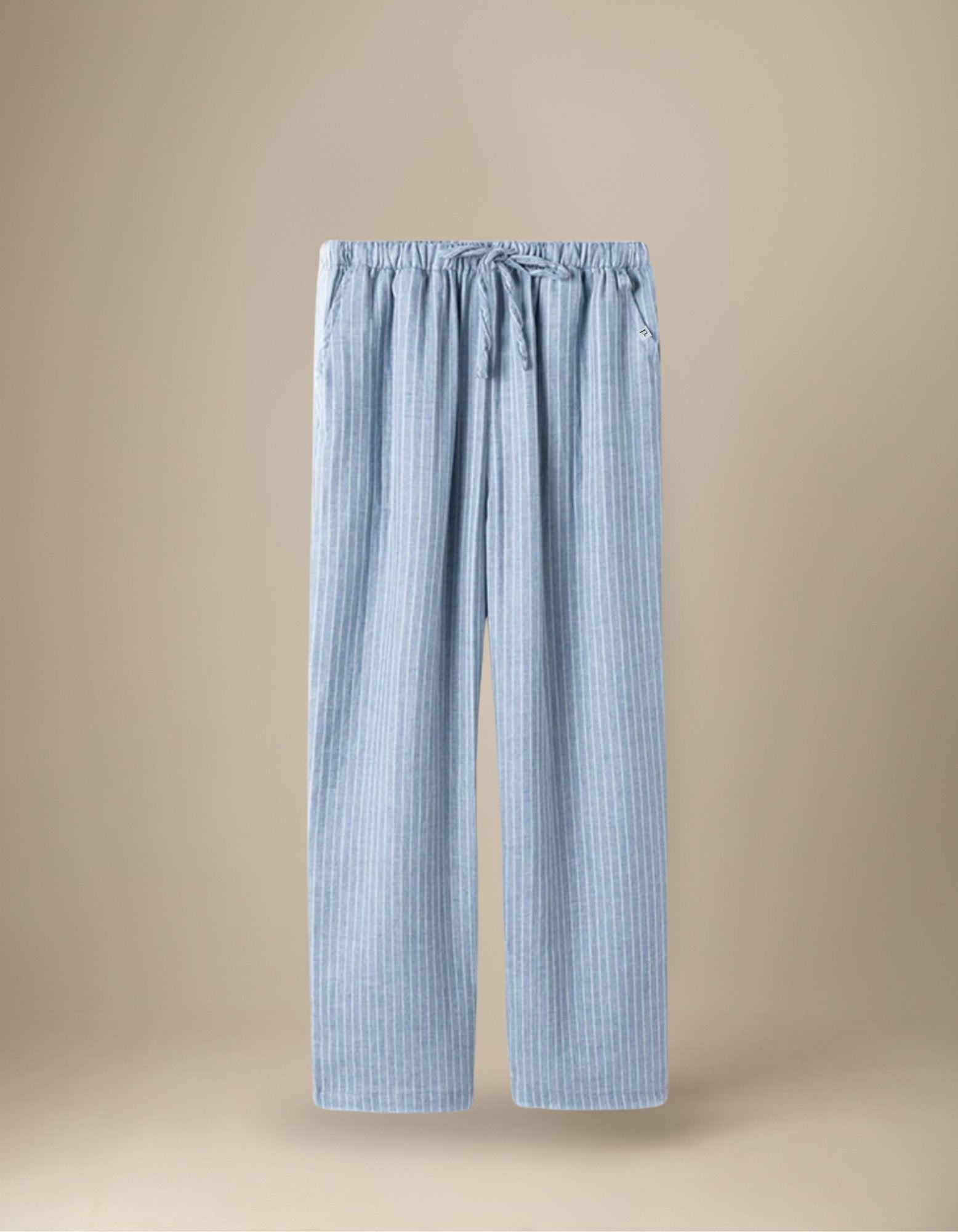 Gestreifte Pyjama - Hose lang Baumwolle, unisex - Poemo