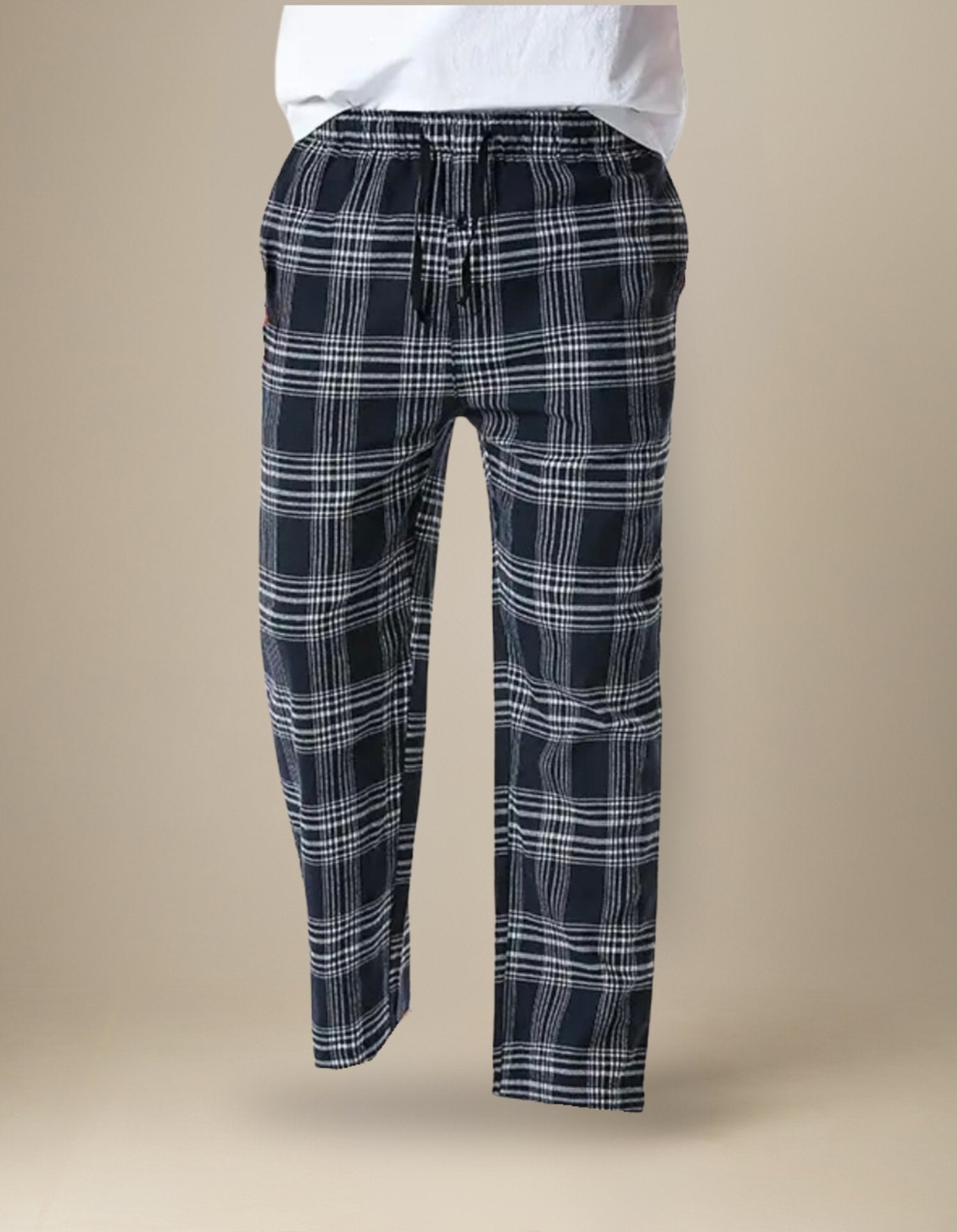 Karierte Pyjama - Hose lang, unisex - Poemo